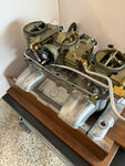TRADE WIND ALUMINUM INTAKE WITH MODIFIED ROCHESTER CARBS-1965