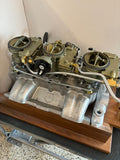 TRADE WIND ALUMINUM INTAKE WITH MODIFIED ROCHESTER CARBS-1965