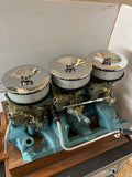 1957-58 Complete Air Cleaner Set - With Paper Filters