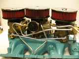 TRI-POWER CHROME AIR CLEANERS COMPLETE WITH NEW VERSION OF THE K&N STYLE AIR CLEANERS