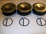 Tri-Power Chome Air Cleaners Complete with Reproduction A193C Foam Elements and Screens. (Plus More)