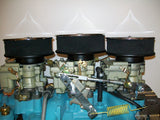 Tri-Power Chome Air Cleaners Complete with Reproduction A193C Foam Elements and Screens. (Plus More)