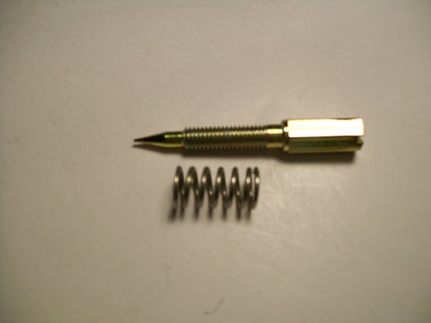 Idle mixture screw and spring. 