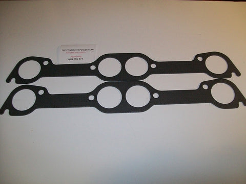 Exhaust Manifold Gaskets For Ram Air Style Manifolds With Round Port